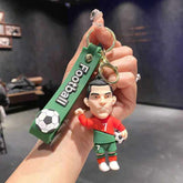 ⚽ 3D Cartoon Football Star Collectible Keychain & Bag Pendant