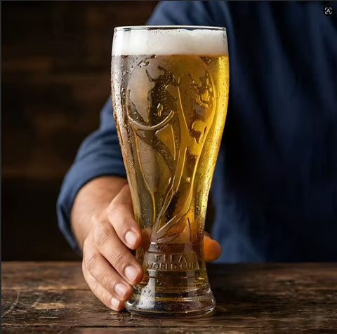 🏆 Official 2026 World Cup Premium Beer Glass & Golden Trophy Opener Gift Set | Limited Edition Fan Memorabilia Collection