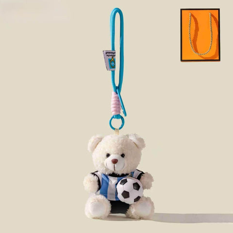 ⚽ World Cup Edition Football Star Plush Bear Keychain