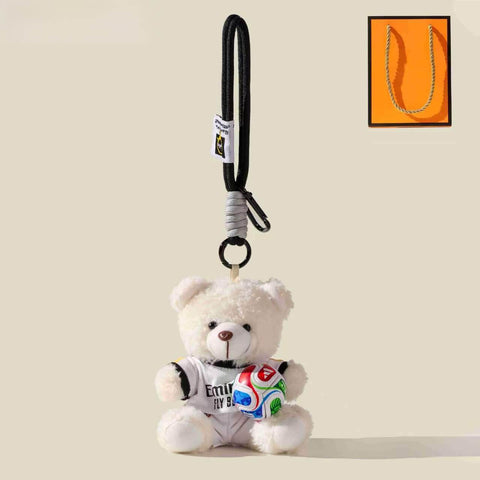 ⚽ World Cup Edition Football Star Plush Bear Keychain