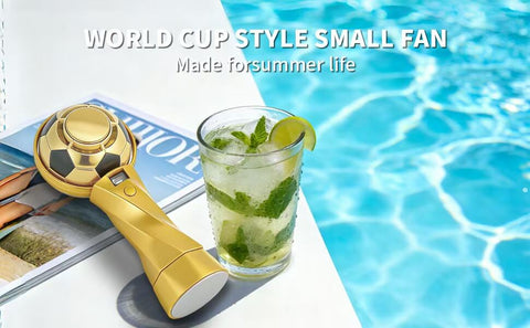 🏆 2026 World Cup Edition Trophy &amp; Football High-Speed Handheld Fan
