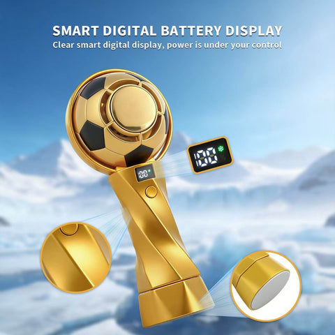 🏆 2026 World Cup Edition Trophy &amp; Football High-Speed Handheld Fan