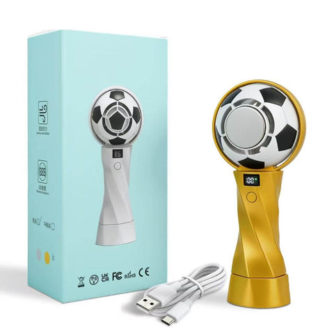 🏆 2026 World Cup Edition Trophy &amp; Football High-Speed Handheld Fan