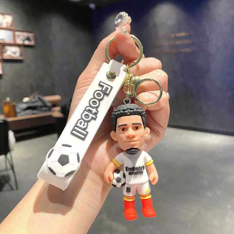 ⚽ 3D Cartoon Football Star Collectible Keychain &amp; Bag Pendant