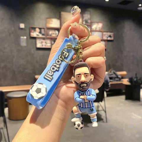 ⚽ 3D Cartoon Football Star Collectible Keychain &amp; Bag Pendant