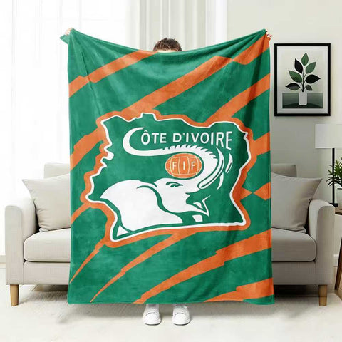 ⚽ Premium World Football Flannel Blanket – Ultra-Soft Fleece Throw Blanket for Match Days, Sofa & Custom Designs | Perfect Fan Gift & Stadium Companion