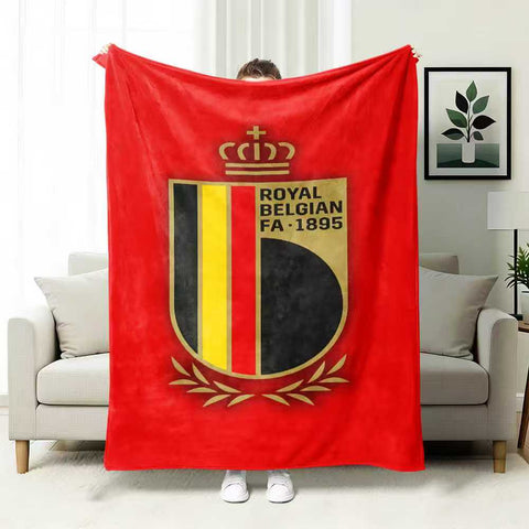 ⚽ Premium World Football Flannel Blanket – Ultra-Soft Fleece Throw Blanket for Match Days, Sofa & Custom Designs | Perfect Fan Gift & Stadium Companion
