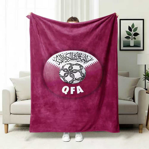 ⚽ Premium World Football Flannel Blanket – Ultra-Soft Fleece Throw Blanket for Match Days, Sofa & Custom Designs | Perfect Fan Gift & Stadium Companion