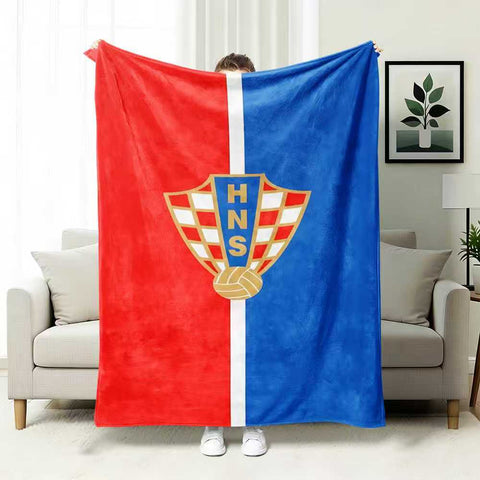 ⚽ Premium World Football Flannel Blanket – Ultra-Soft Fleece Throw Blanket for Match Days, Sofa & Custom Designs | Perfect Fan Gift & Stadium Companion