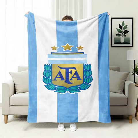 ⚽ Premium World Football Flannel Blanket – Ultra-Soft Fleece Throw Blanket for Match Days, Sofa & Custom Designs | Perfect Fan Gift & Stadium Companion