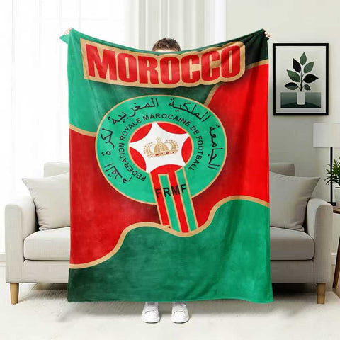 ⚽ Premium World Football Flannel Blanket – Ultra-Soft Fleece Throw Blanket for Match Days, Sofa & Custom Designs | Perfect Fan Gift & Stadium Companion