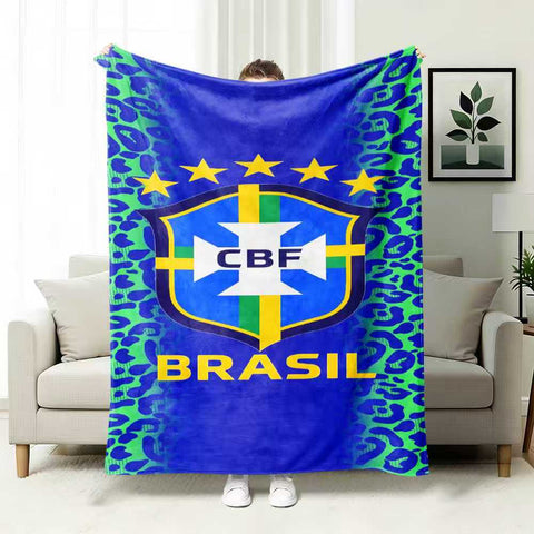 ⚽ Premium World Football Flannel Blanket – Ultra-Soft Fleece Throw Blanket for Match Days, Sofa & Custom Designs | Perfect Fan Gift & Stadium Companion