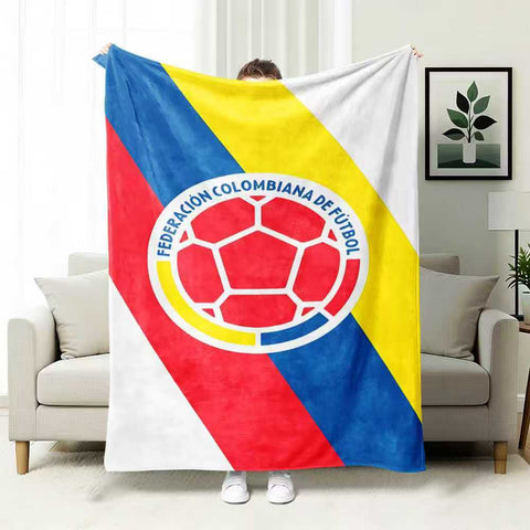 ⚽ Premium World Football Flannel Blanket – Ultra-Soft Fleece Throw Blanket for Match Days, Sofa & Custom Designs | Perfect Fan Gift & Stadium Companion