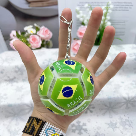 ⚽ 2026 World Cup National Team Light-Up Football Keychain | Premium Soccer Ball Glow Pendant | 2026 World Cup Fan Memorabilia & Collectible