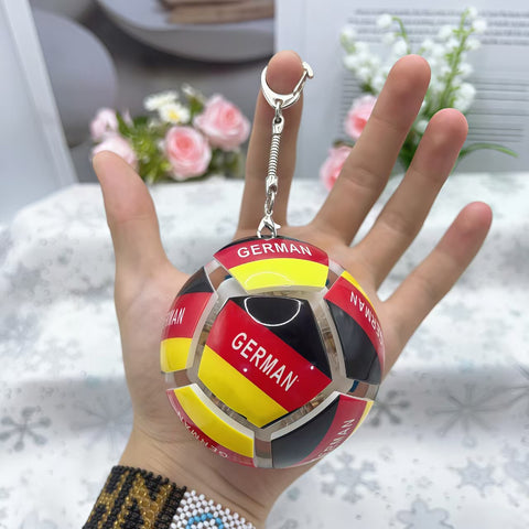 ⚽ 2026 World Cup National Team Light-Up Football Keychain | Premium Soccer Ball Glow Pendant | 2026 World Cup Fan Memorabilia & Collectible