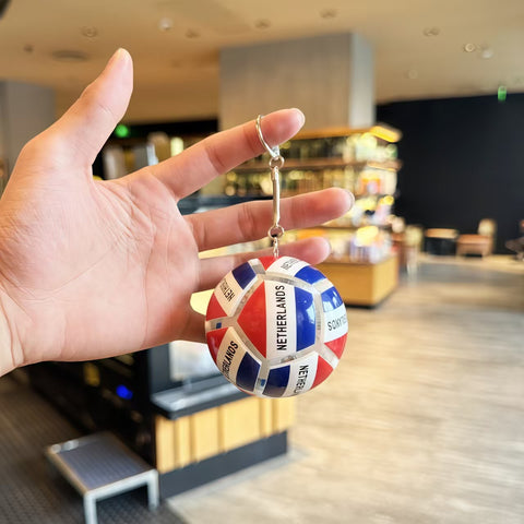 ⚽ 2026 World Cup National Team Light-Up Football Keychain | Premium Soccer Ball Glow Pendant | 2026 World Cup Fan Memorabilia & Collectible