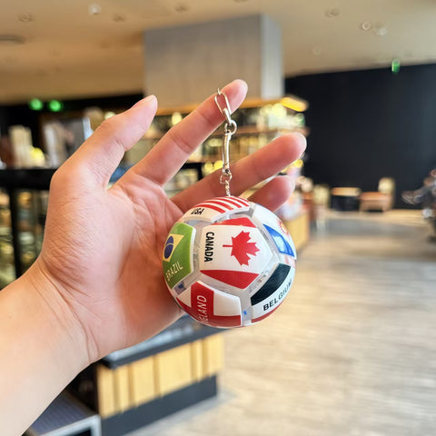 ⚽ 2026 World Cup National Team Light-Up Football Keychain | Premium Soccer Ball Glow Pendant | 2026 World Cup Fan Memorabilia & Collectible