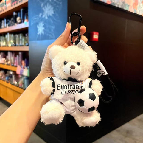 ⚽ World Cup Edition Football Star Plush Bear Keychain