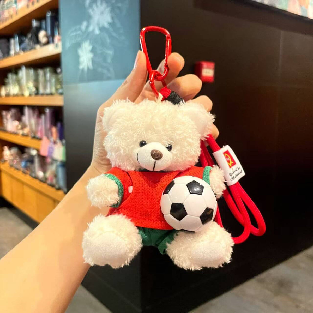 ⚽ World Cup Edition Football Star Plush Bear Keychain