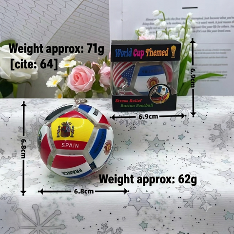 ⚽ 2026 World Cup National Team Light-Up Football Keychain | Premium Soccer Ball Glow Pendant | 2026 World Cup Fan Memorabilia & Collectible