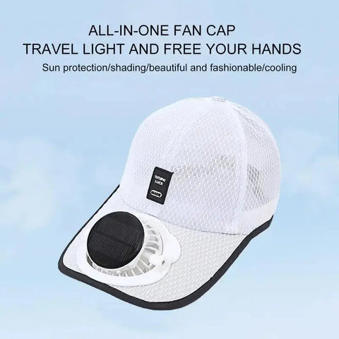 Cap with Solar Fan