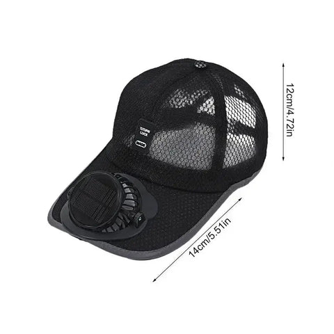 Cap with Solar Fan