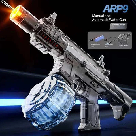 Electric Automatic Water Gun – Rechargeable High Capacity Water Blaster with Drum Tank